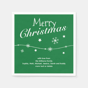 Traditional Green - Christmas Napkins