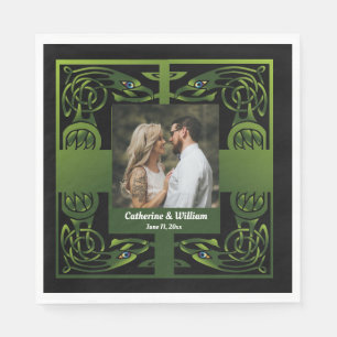 Traditional Green Irish Celtic Napkin