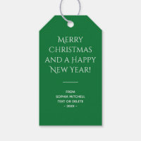 Traditional Green - Minimalist Gift Tags