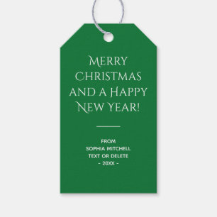 Traditional Green - Minimalist Gift Tags