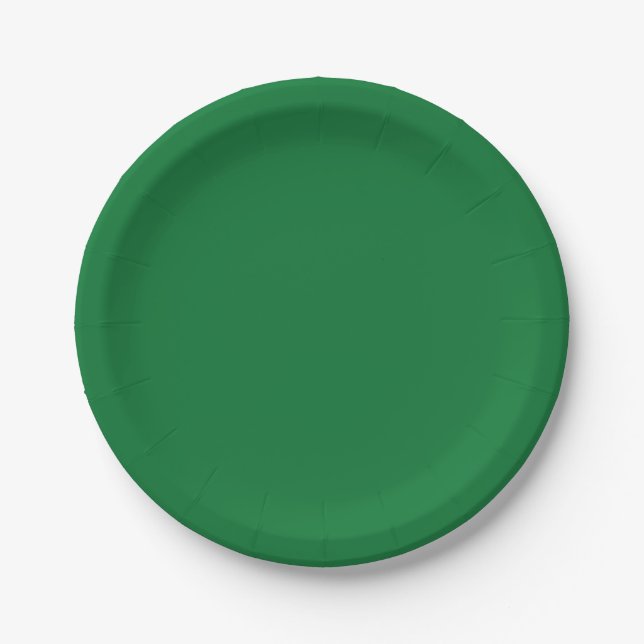 Traditional Green - Paper Plates (Front)