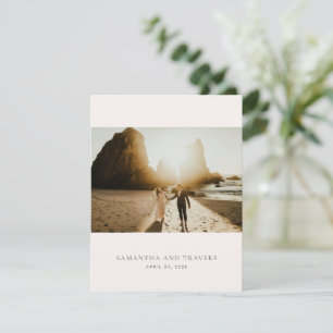 Traditional Grey Elegant Wedding Thank You Card