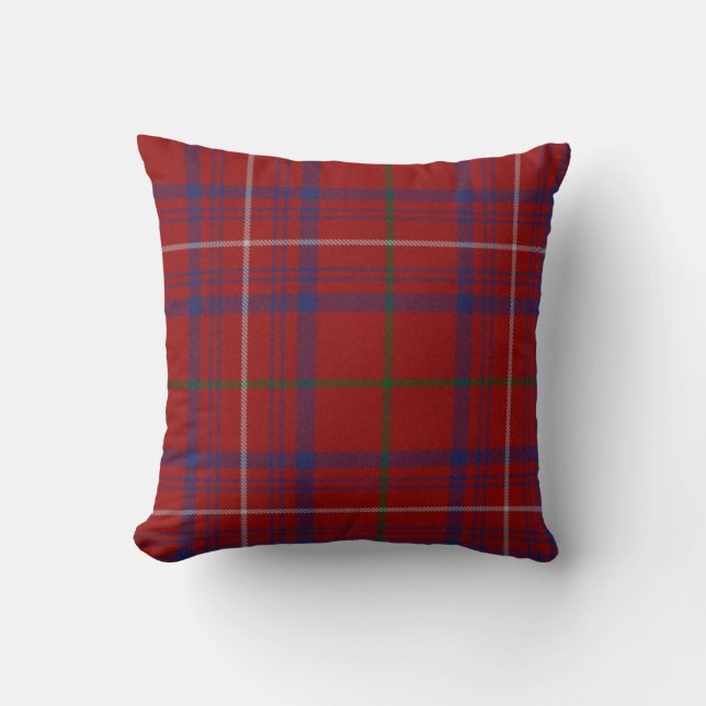 Traditional Hamilton Tartan Plaid Pillow (Front)