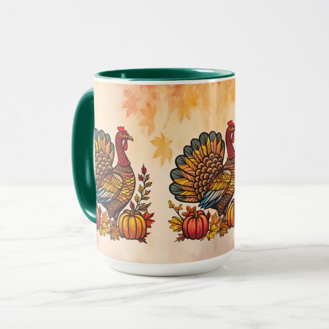 Traditional Holiday Thanksgiving Mug (Front Left)
