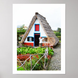 Traditional house in Santana Poster