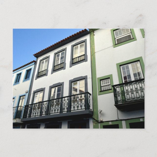 Traditional Houses: Terceira, Azores Postcard (Front)