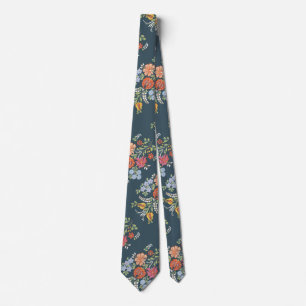 Traditional Hungarian Floral motifs Tie