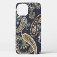 Traditional Indian Paisley pattern on backgroundpa