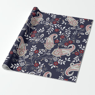 traditional Indian paisley pattern Wrapping Paper