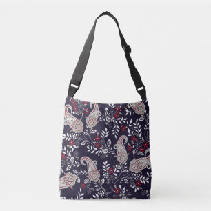 Traditional Indian paisley, seamless pattern. Crossbody Bag