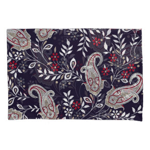 Traditional Indian paisley, seamless pattern. Pillowcase