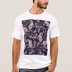 Traditional Indian paisley, seamless pattern. T-Shirt