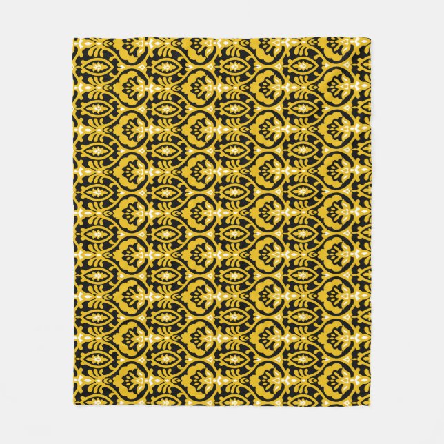 Traditional Indian Shirt Textile Design. Fleece Blanket (Front)
