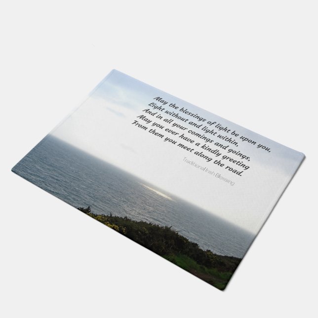 Traditional Irish Blessing Doormat (Angled)