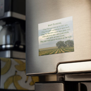 Traditional Irish Blessing Farmland Magnetic Card