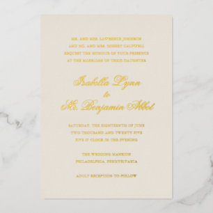 Traditional Ivory Formal Elegant Wedding