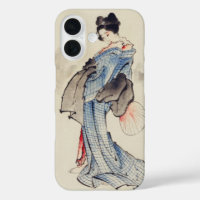 Traditional Japanese Art of Geisha in Kimono