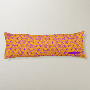 Traditional Japanese Asanoha Kumiko Travel Body Cushion
