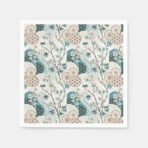 Traditional Japanese Bamboo Blossom Floral Pattern