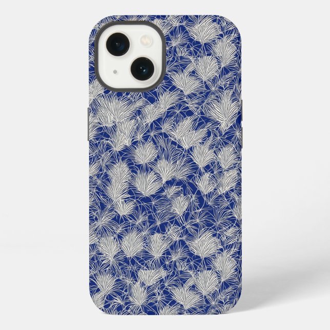 Traditional Japanese Floral Pattern iPhone Case (Back)