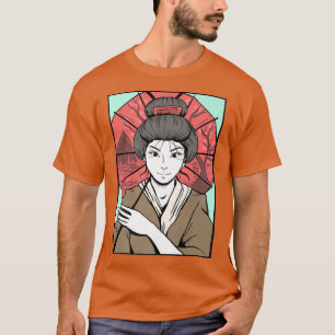 Traditional Japanese Geisha Kimono Japan Otaku Kaw T-Shirt