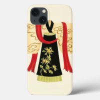Traditional Japanese Kimono with Floral Print