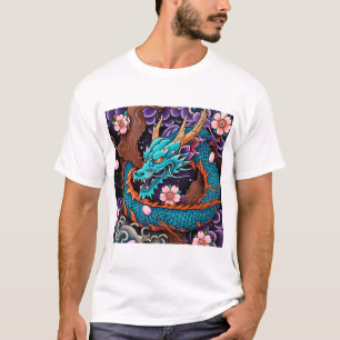 Traditional Japanese Koi Fish Tattoo Design T-Shirt