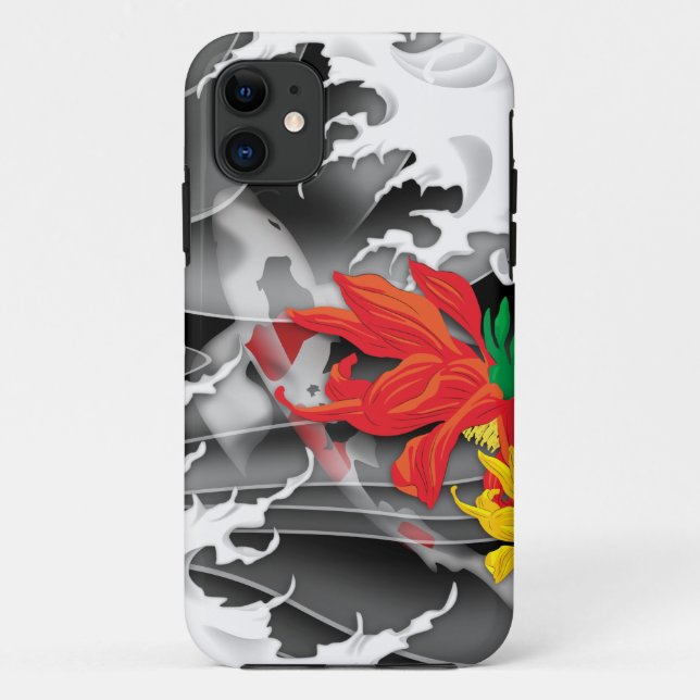 Traditional Japanese Koi under water Case-Mate iPhone Case (Back)