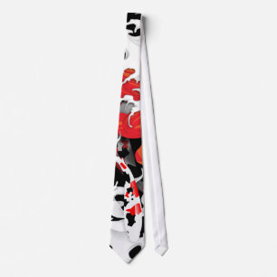 Traditional Japanese Koi under water Tie