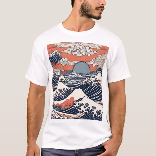 Traditional Japanese Pattern Design 0016 T-Shirt (Front)