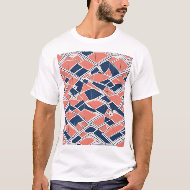 Traditional Japanese Pattern Design 0029 - Authent T-Shirt (Front)