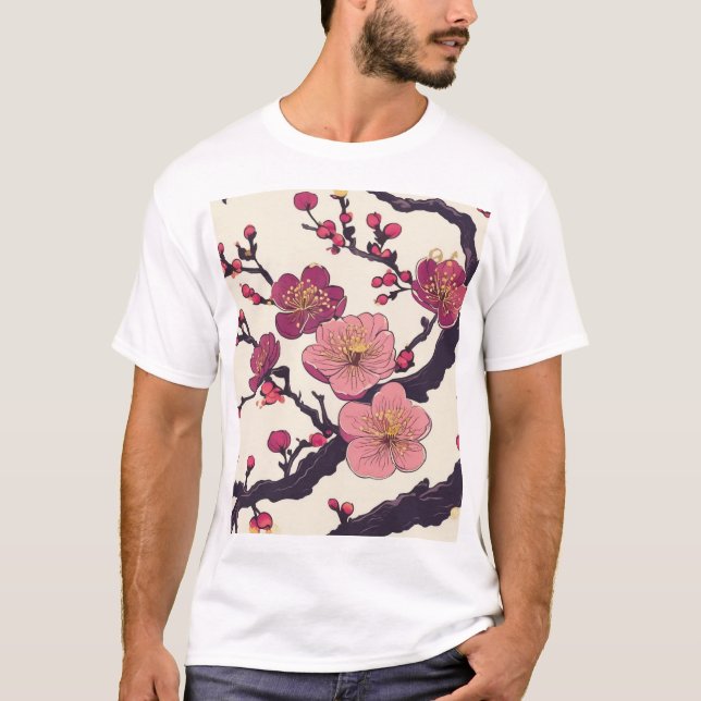 Traditional Japanese Pattern Design 0032 T-Shirt (Front)
