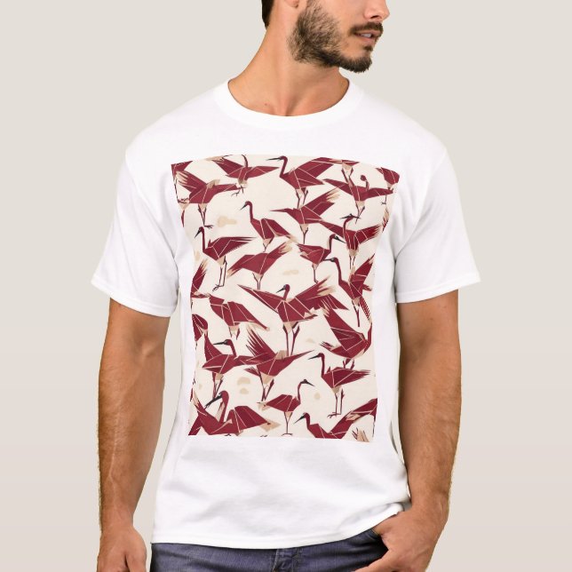 Traditional Japanese Pattern Design Textile Art Pr T-Shirt (Front)
