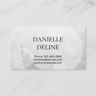 Traditional Japanese pattern Modern art silver Business Card