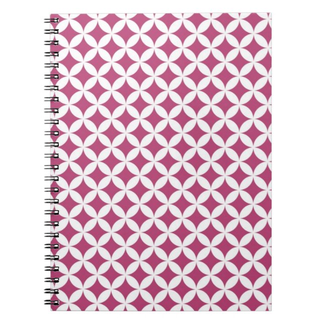 Traditional Japanese Pattern Shippo Pattern Japan  Spiral Notebook (Front)