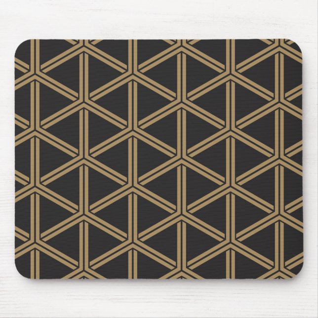 Traditional Japanese Patterned Kamekou (Bishamon K Mouse Pad (Front)
