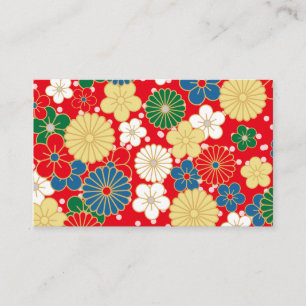 Traditional Japanese Patterns Business Card