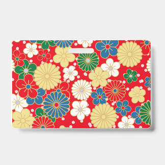 Traditional Japanese Patterns ID Badge