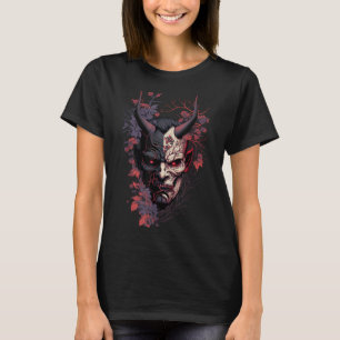 Traditional Japanese Tattoo Demon Mask Oni Hannya T-Shirt