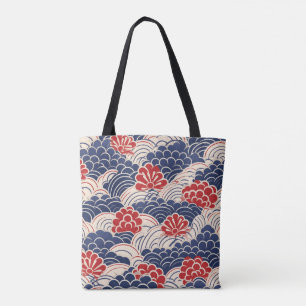 Traditional Japanese Wave Tote Bag
