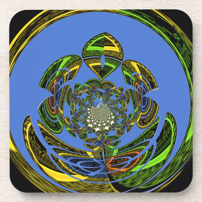 Traditional Just Blue Coaster (Front)