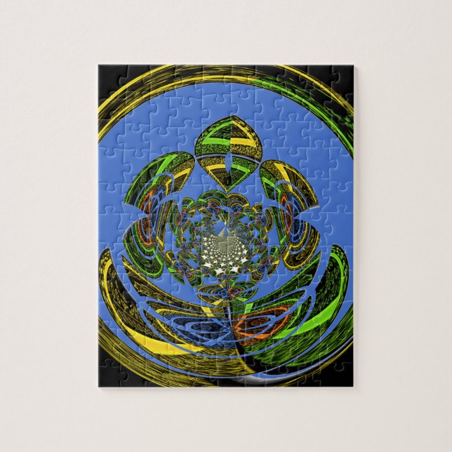 Traditional Just Blue Jigsaw Puzzle (Vertical)