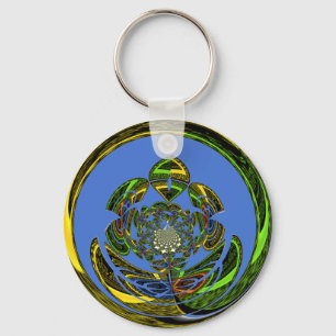 Traditional Just Blue Key Ring