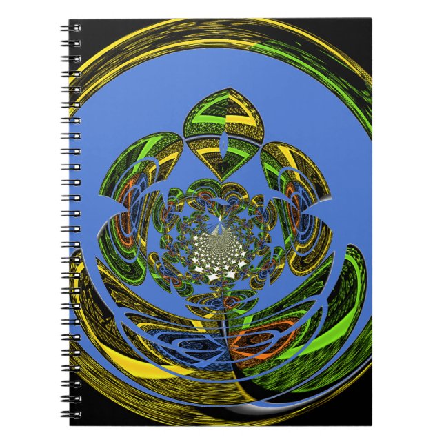 Traditional Just Blue Spiral Notebook (Front)