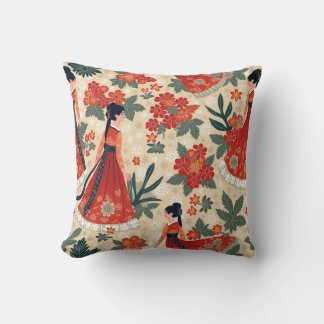 traditional Korean Hanbok character pillow cushion
