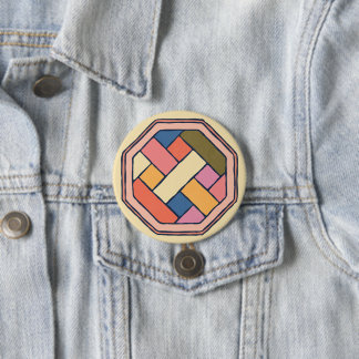 Traditional Korean Pattern Arts Button