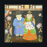 Traditional Korean Wedding: Unique Wedding Gift Magnet<br><div class="desc">Cute bride and groom dressed in traditional Korean wedding gowns. This would be a good gift for newlyweds!</div>