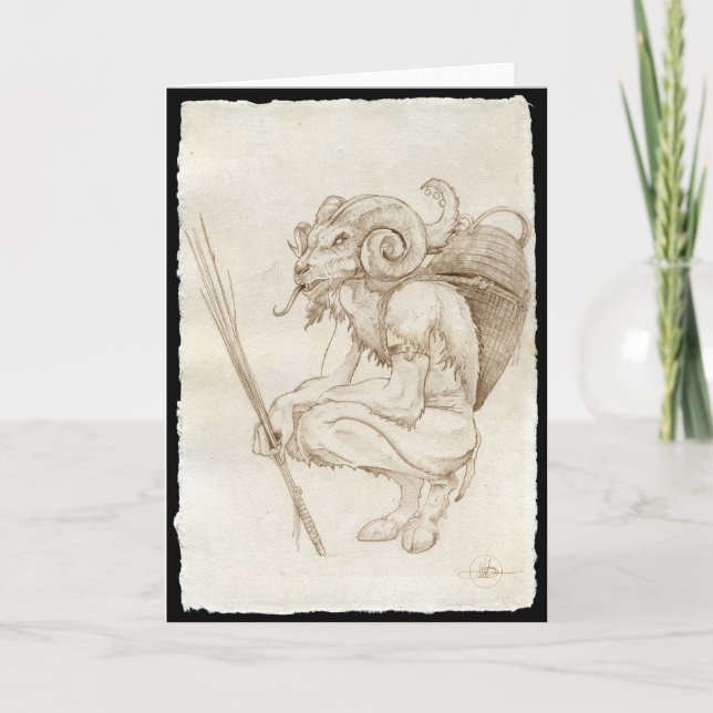 Traditional Krampus Card (Front)