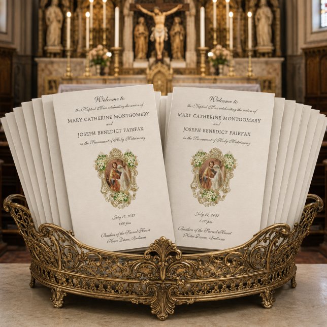 Traditional Latin Mass Wedding Program  (Creator Uploaded)