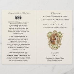 Traditional Latin Mass Wedding Program 